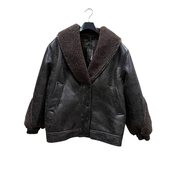 BlankNYC Sherpa Trim Jacket - Picture 2 of 5